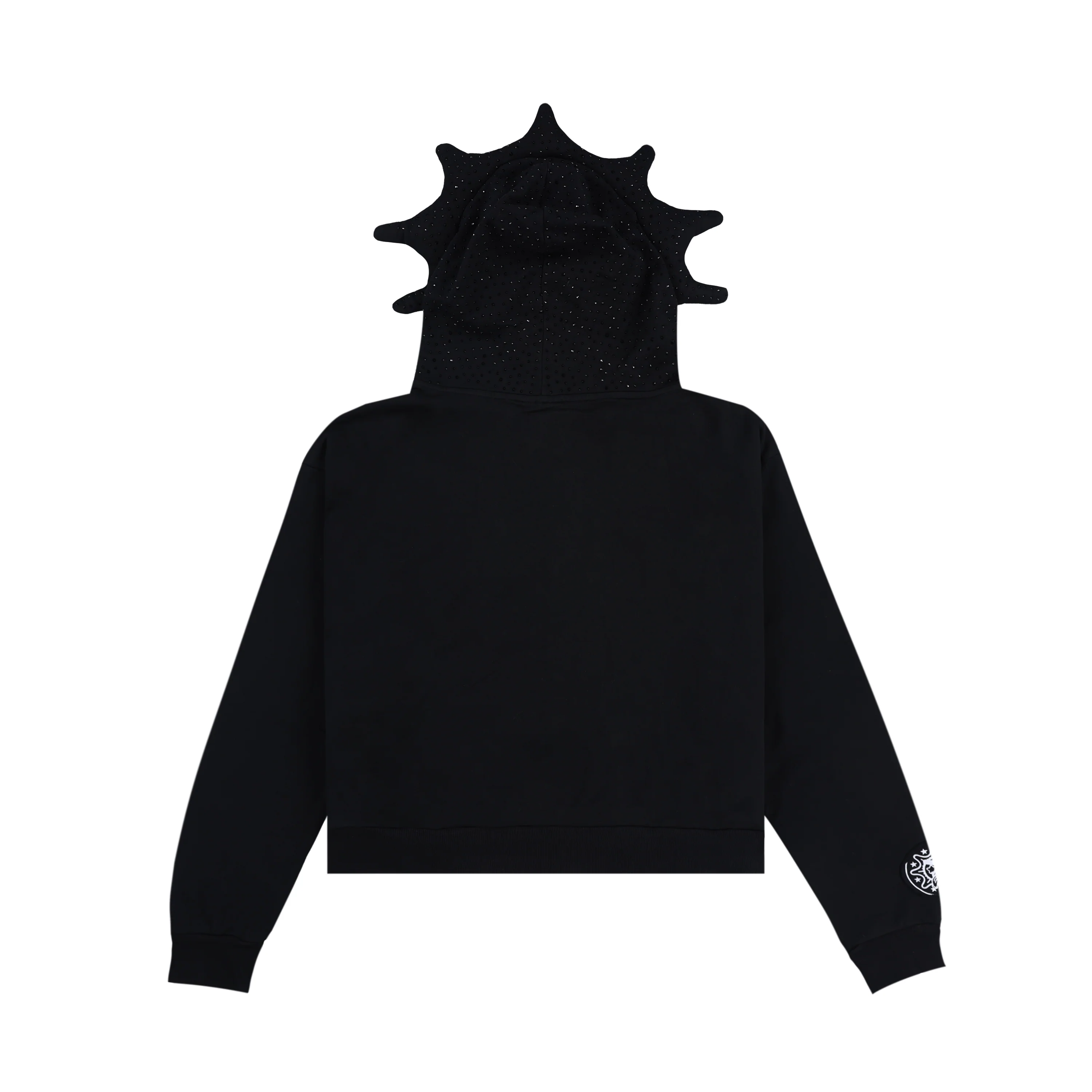 Blackout Rhinestone Hoodie (Black) - Image 2