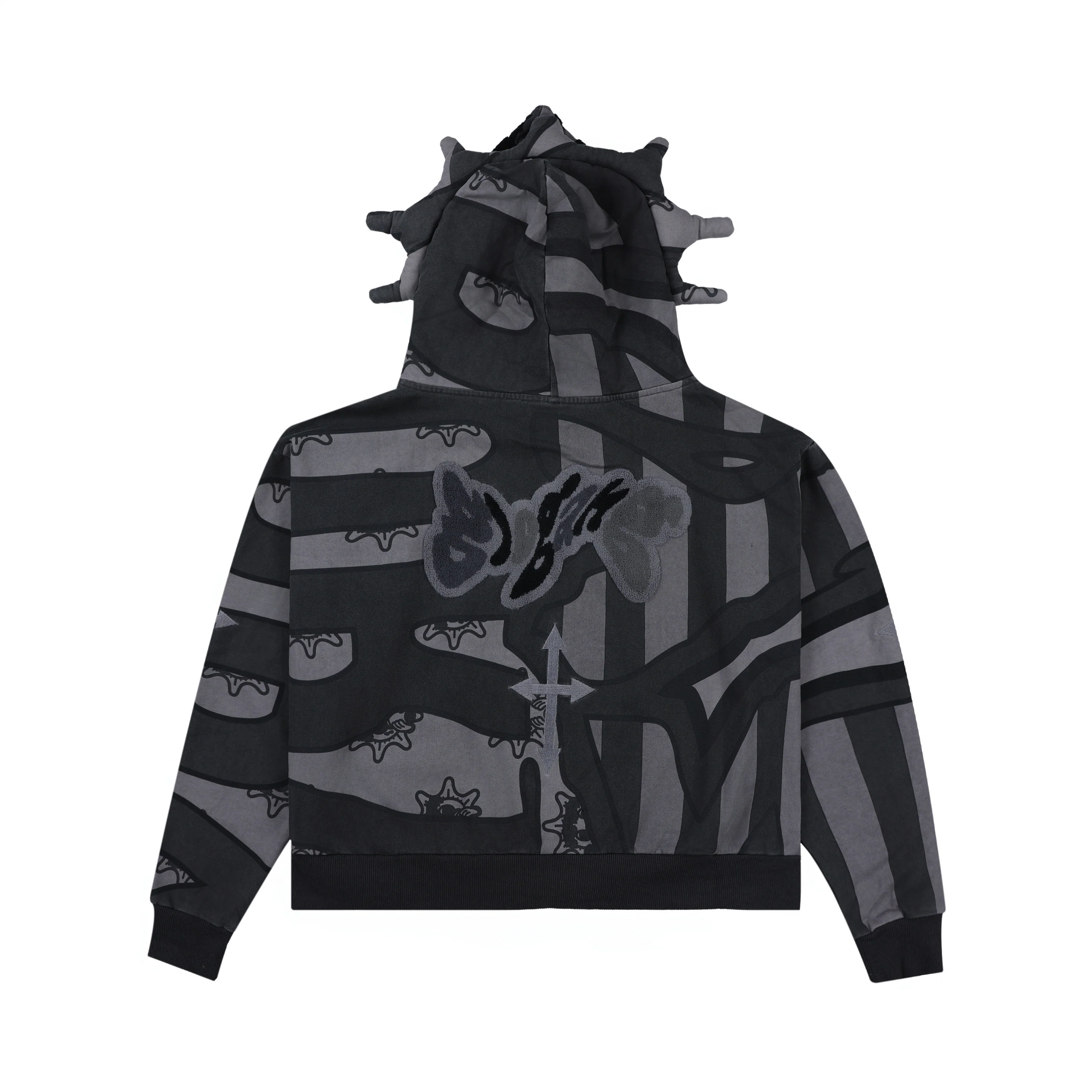 Glory Boy Flag Hoodie (Grey) - Image 2
