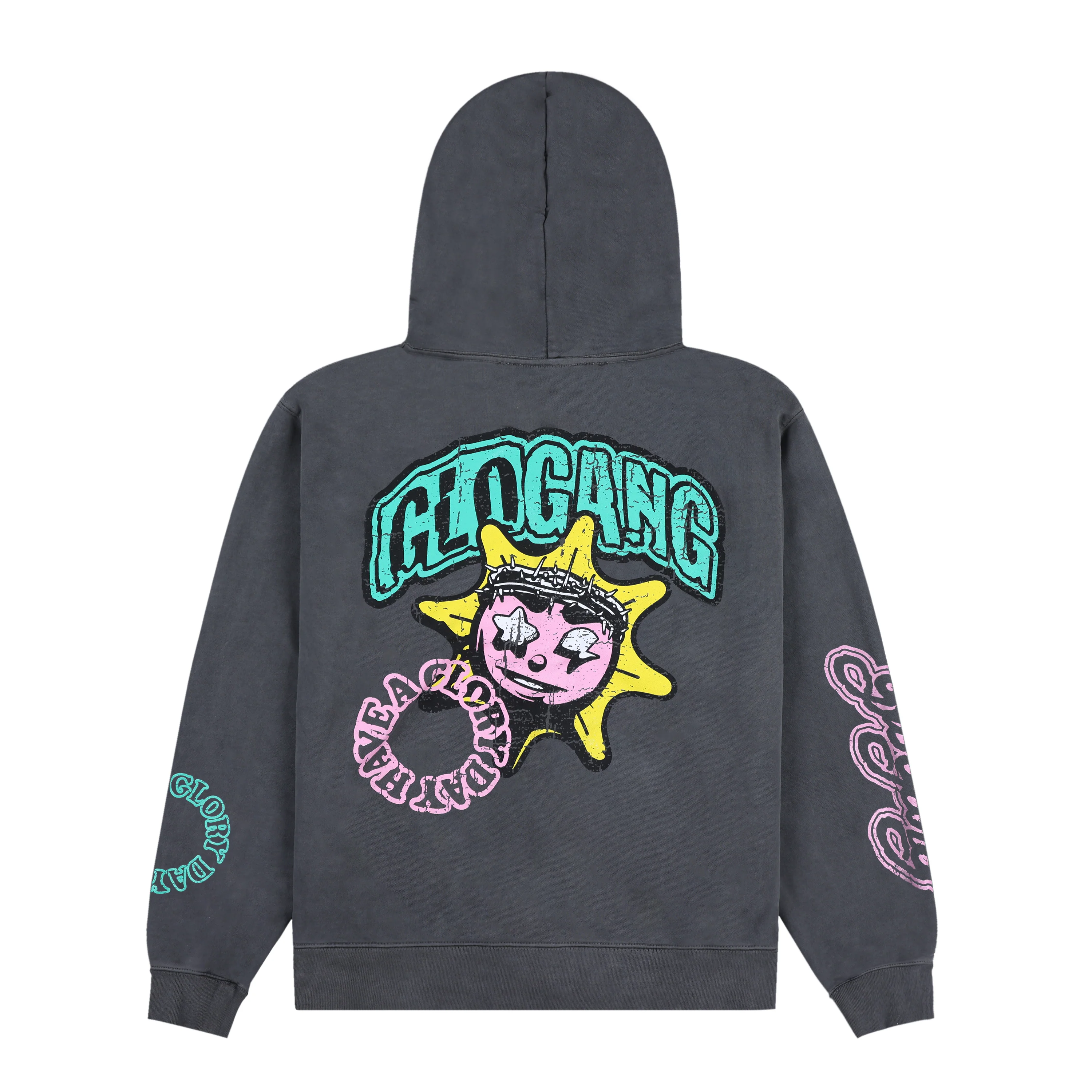 Have A Glory Day Zip Up Hoodie (Black) - Image 2