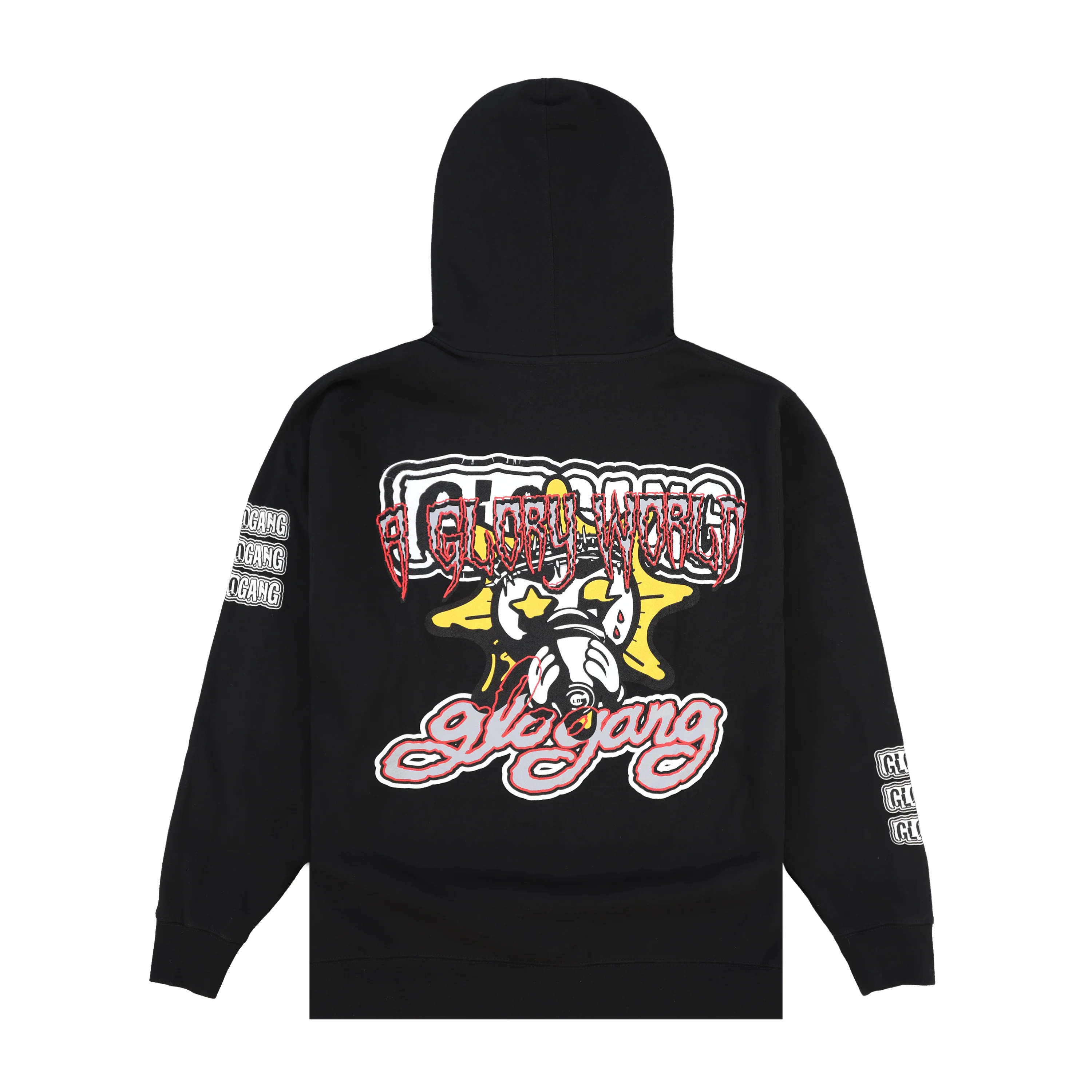 Scattered Glo Zip Up Hoodie (Black) - Image 2