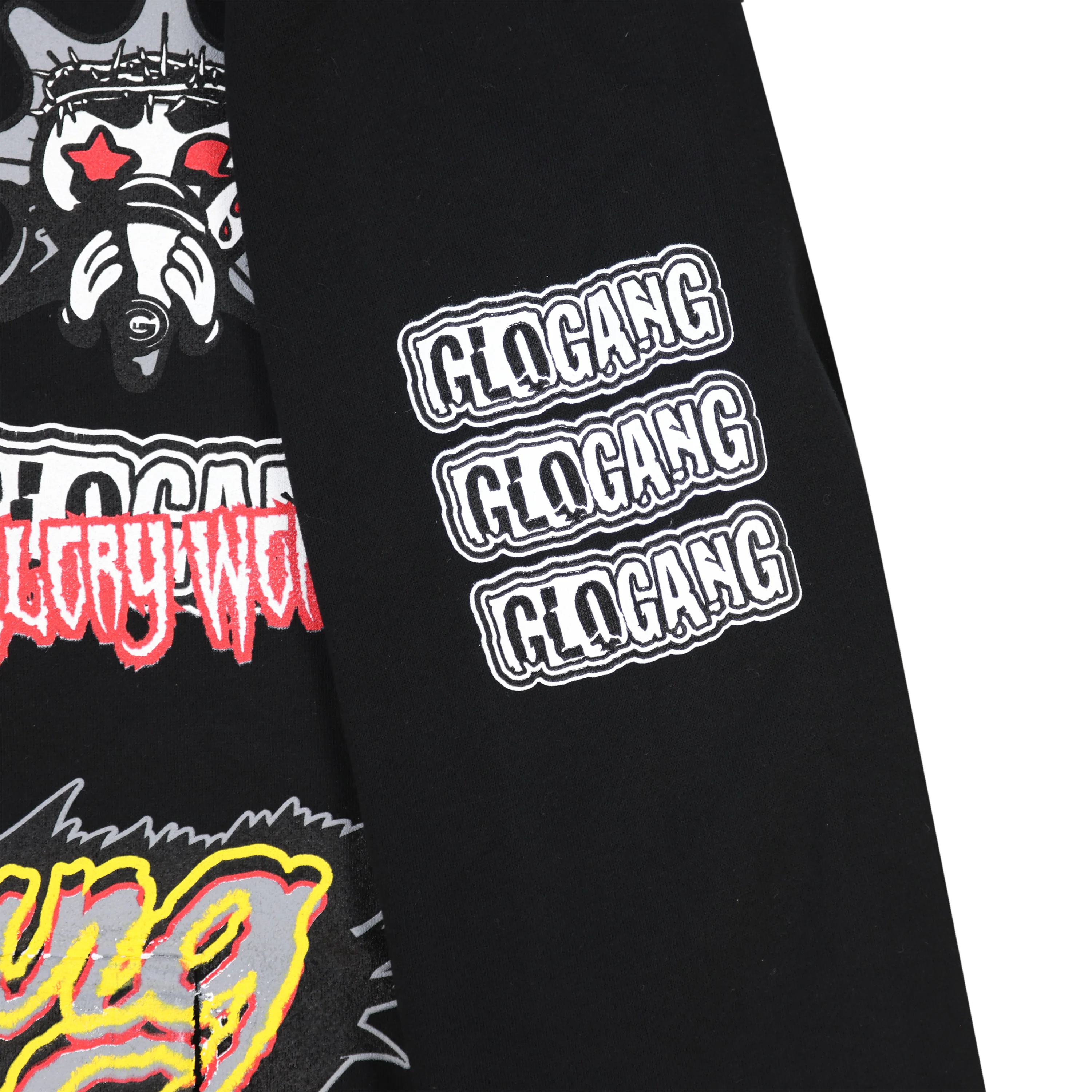 Scattered Glo Zip Up Hoodie (Black) - Image 3