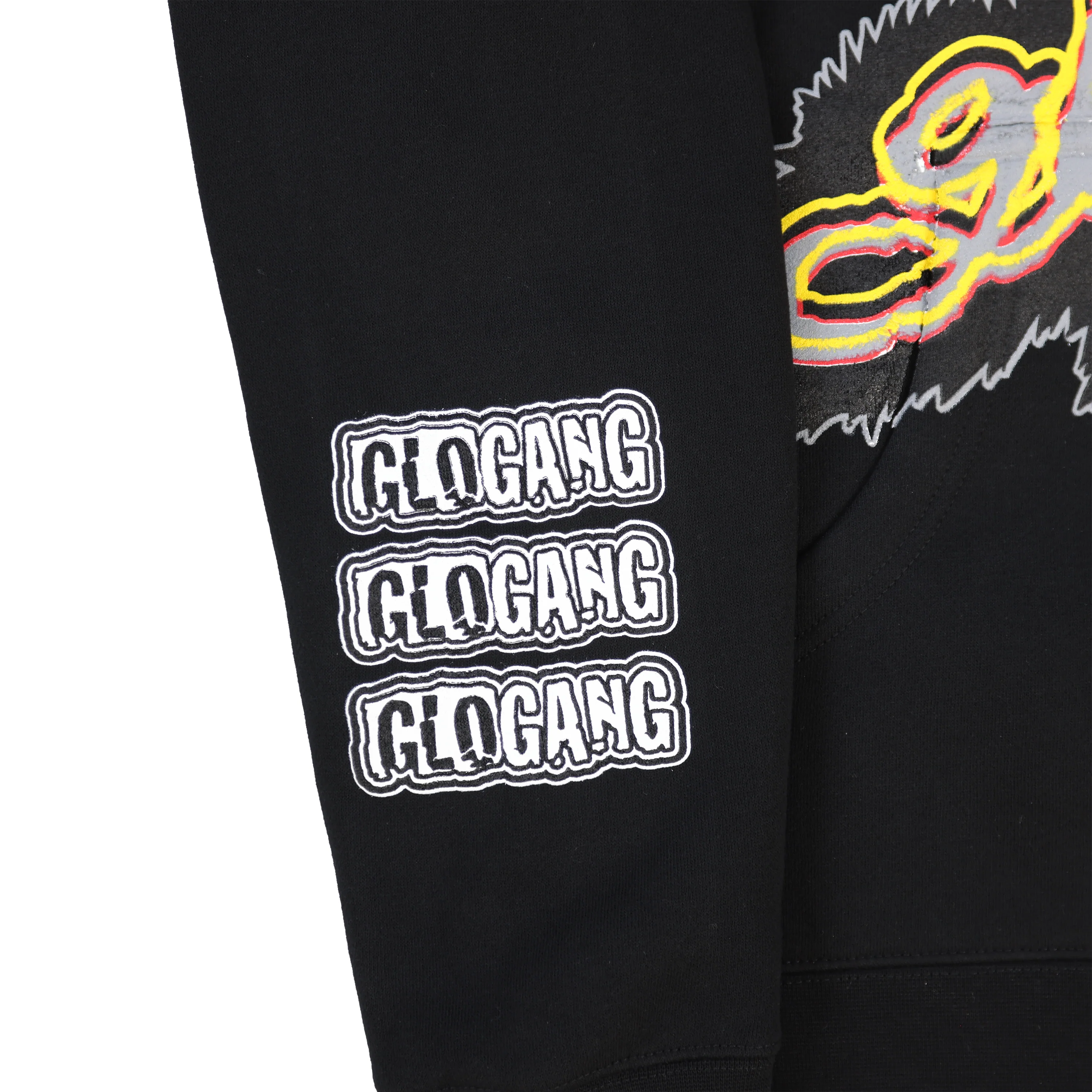 Scattered Glo Zip Up Hoodie (Black) - Image 4